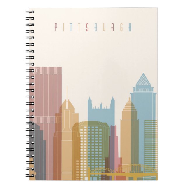 Pittsburgh, Pennsylvania | City Skyline Notebook (Front)
