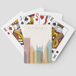 Pittsburgh, Pennsylvania City Skyline Playing Cards