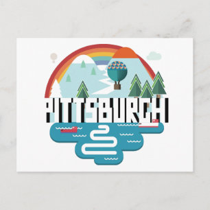 Pittsburgh, Pennsylvania   Cityscape Design Postcard