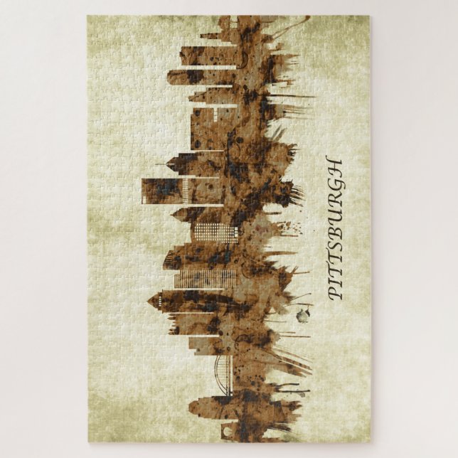 Pittsburgh Pennsylvania Cityscape Jigsaw Puzzle (Vertical)