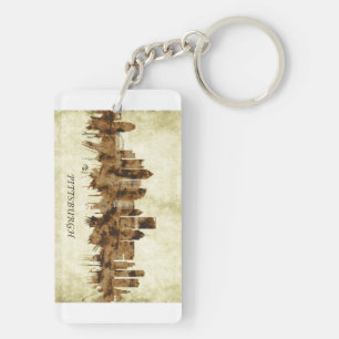 Pittsburgh Pennsylvania Cityscape Key Ring