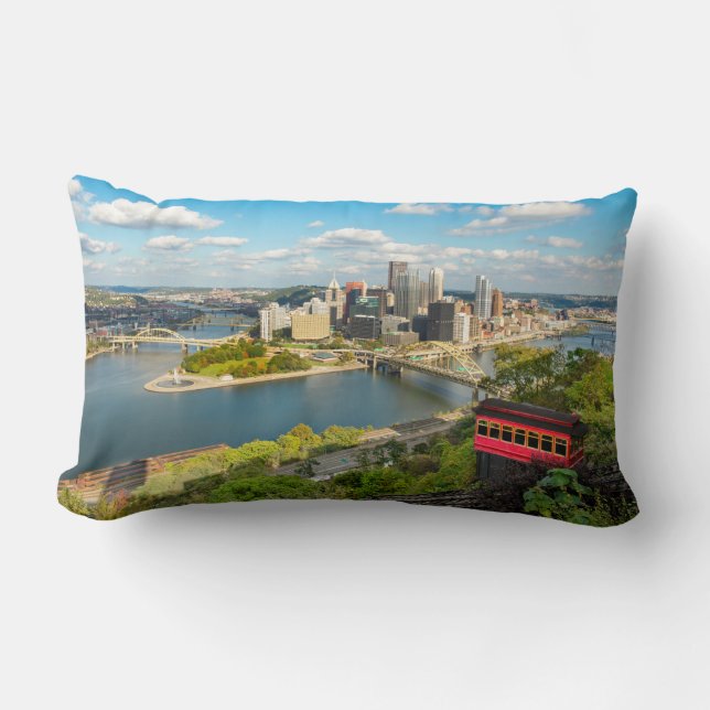Pittsburgh Pennsylvania Duquesne Incline View   Lumbar Cushion (Front)