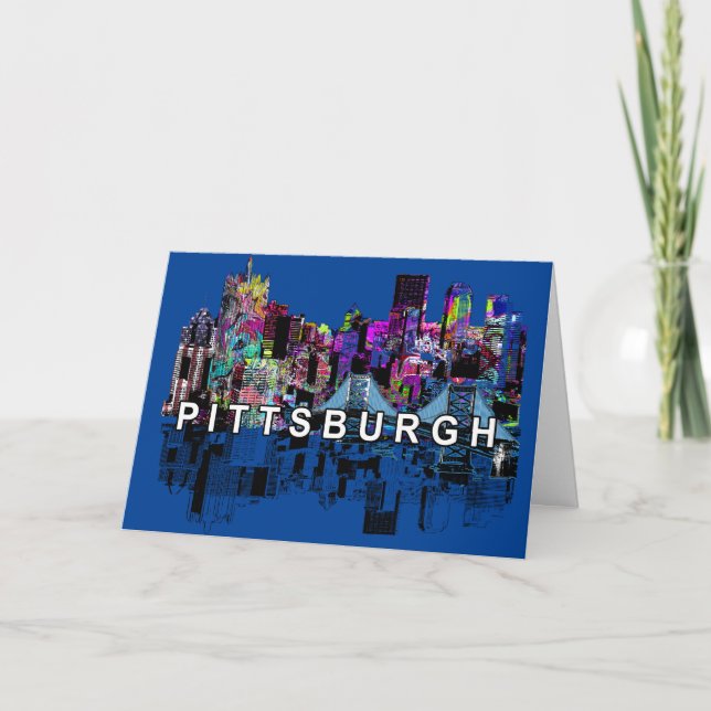 Pittsburgh, Pennsylvania in graffiti Card (Front)