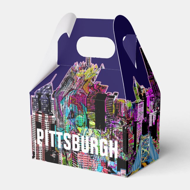Pittsburgh, Pennsylvania in graffiti Favour Box (Front Side)