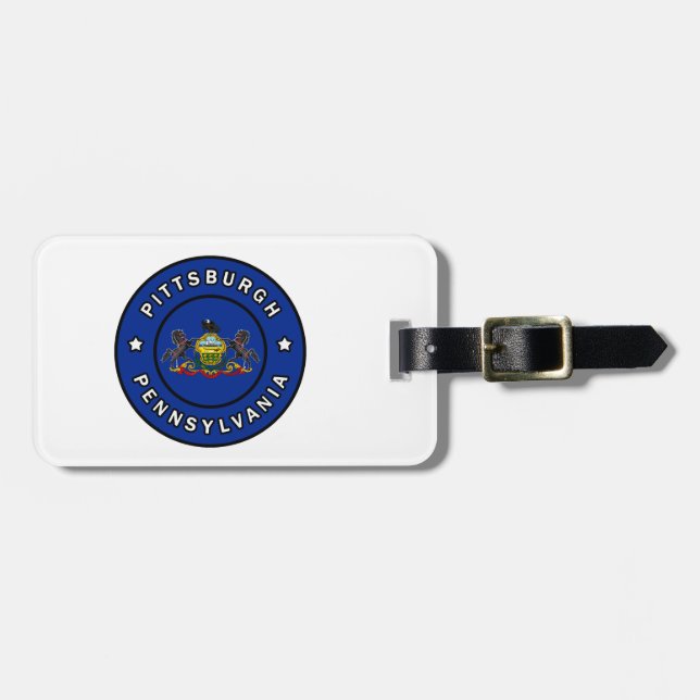 Pittsburgh Pennsylvania Luggage Tag (Front Horizontal)