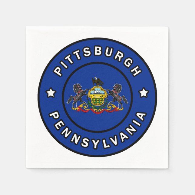 Pittsburgh Pennsylvania Napkin (Front)