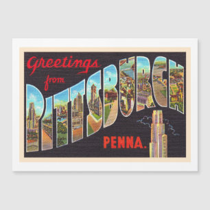 Pittsburgh Pennsylvania PA Large Letter Postcard