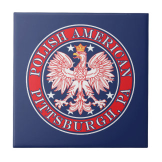 Pittsburgh Pennsylvania Polish Eagle Ceramic Tile