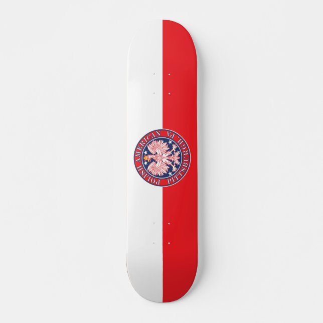 Pittsburgh Pennsylvania Polish Skateboard (Front)