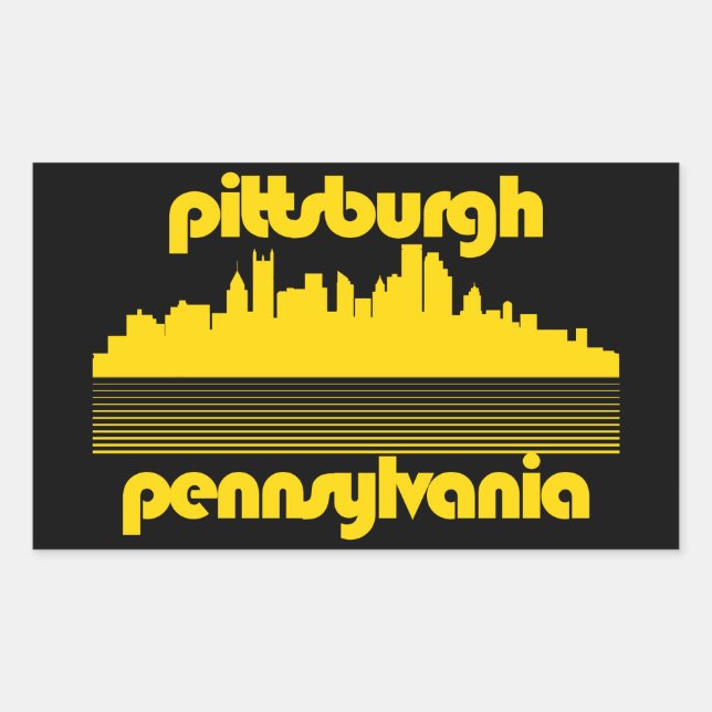 Pittsburgh Pennsylvania Rectangular Sticker (Front)