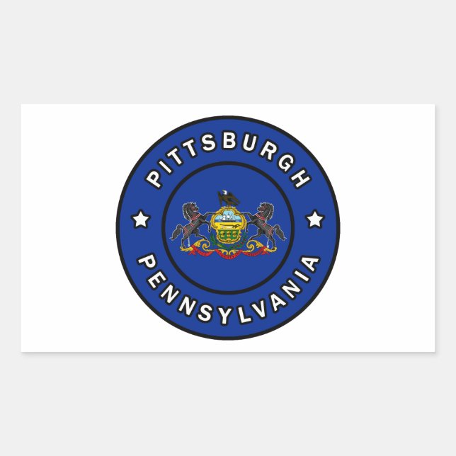 Pittsburgh Pennsylvania Rectangular Sticker (Front)