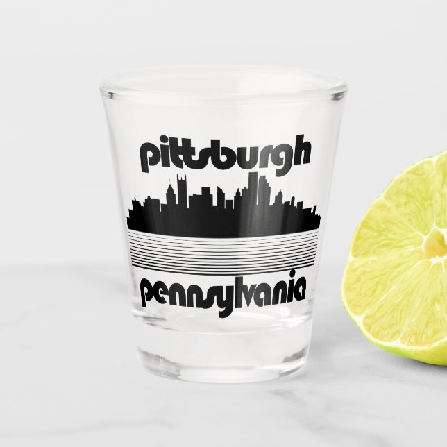 Pittsburgh Pennsylvania Shot Glass (Front)