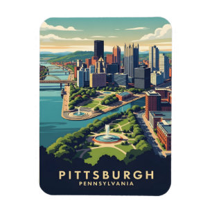 Pittsburgh, Pennsylvania Skyline Magnet
