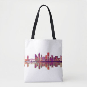 Pittsburgh Pennsylvania Skyline Tote Bag