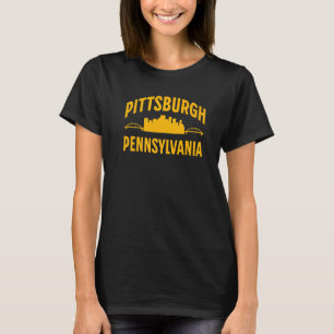 Pittsburgh Pennsylvania Steel City Skyline 412 Hom T-Shirt
