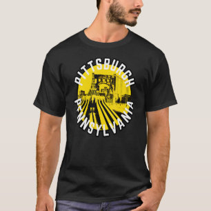 Pittsburgh Pennsylvania Steel City Skyline Bridge T-Shirt