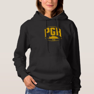 Pittsburgh Pennsylvania Steel City Skyline Pgh Hom Hoodie