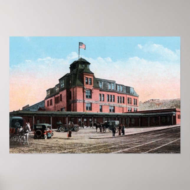Pittsburgh Pennsylvania Train Station Poster (Front)