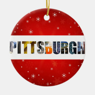 Pittsburgh Pennsylvania Travel Photos Christmas Ceramic Ornament