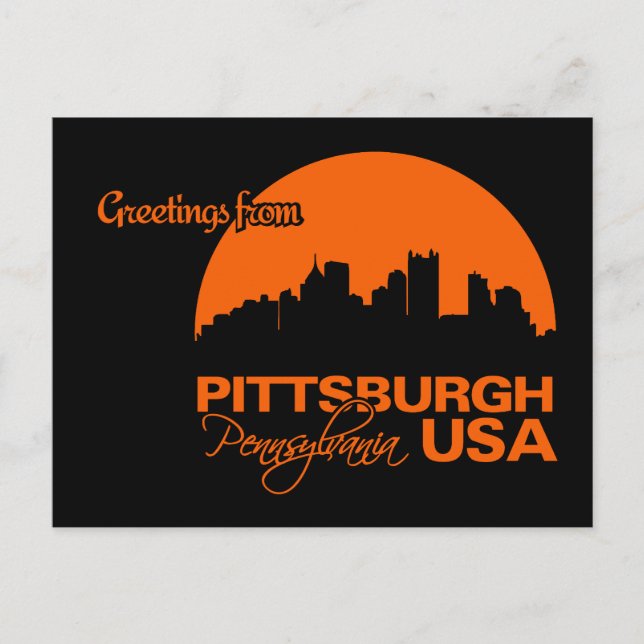PITTSBURGH postcard - customisable (Front)