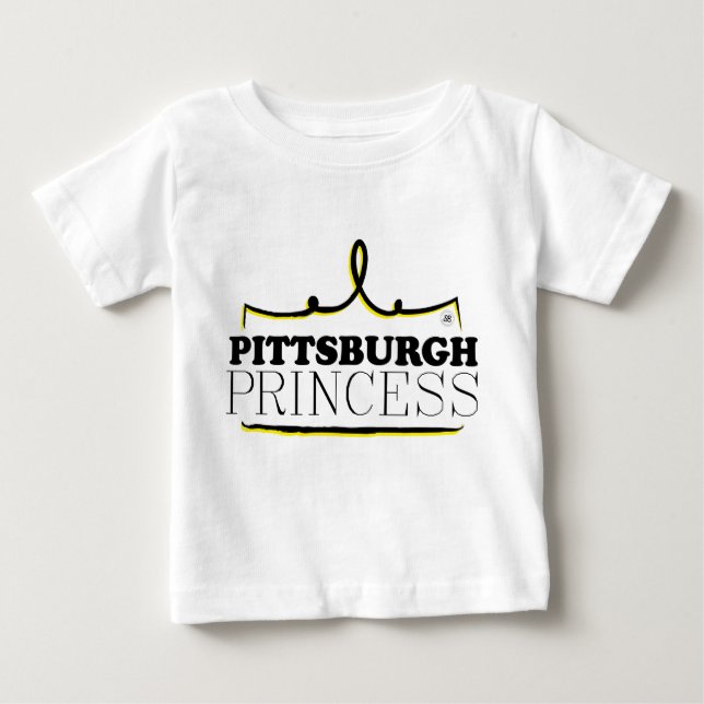 Pittsburgh Princess Baby T-Shirt (Front)