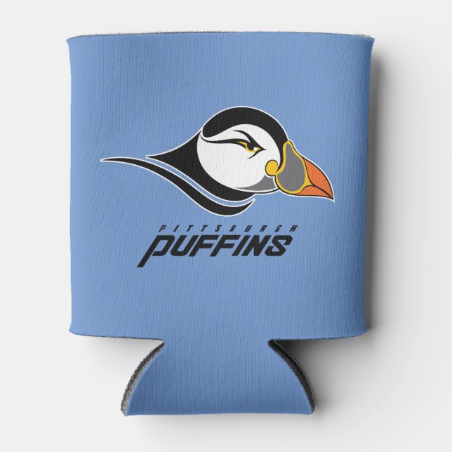 Pittsburgh Puffins Logo Can Cooler (Front)