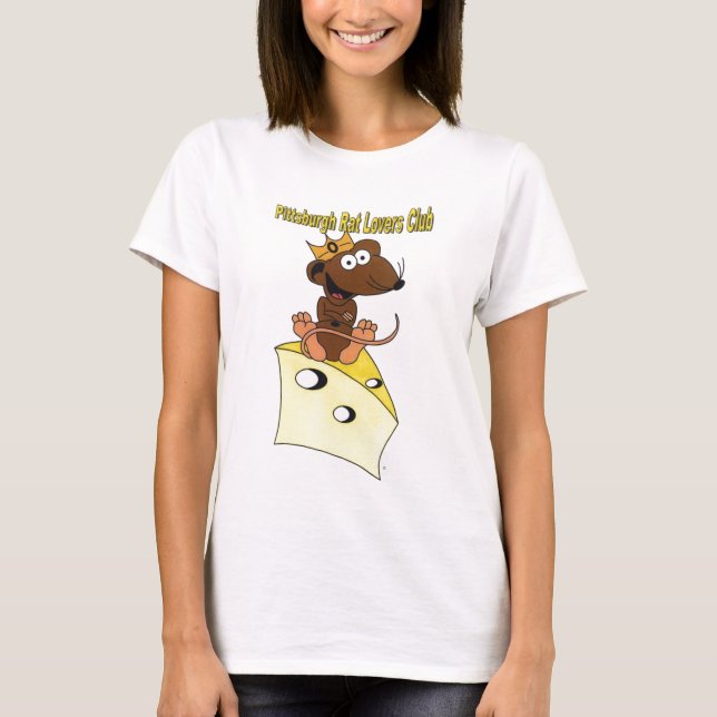Pittsburgh Rat Lovers Club Dark Brown Rat Logo T-Shirt (Front)