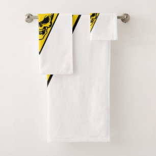 Pittsburgh Skull Towel Bath Towel Set
