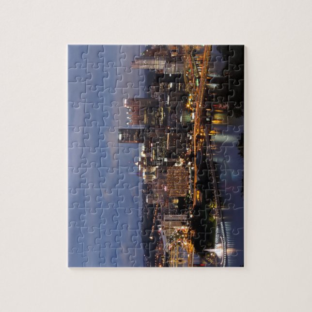 Pittsburgh Skyline at Dusk Jigsaw Puzzle (Vertical)