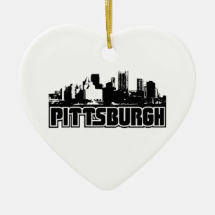 Pittsburgh Skyline Ceramic Ornament