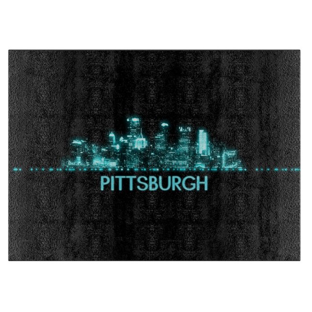 Pittsburgh Skyline Cutting Board (Front)