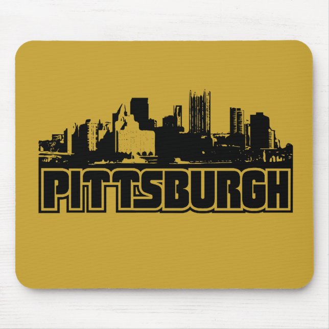 Pittsburgh Skyline Mouse Pad (Front)