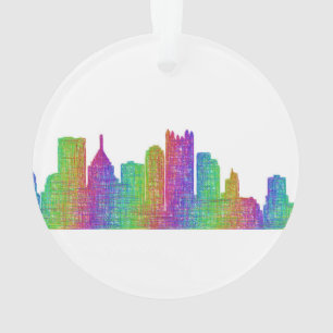 Pittsburgh skyline ornament