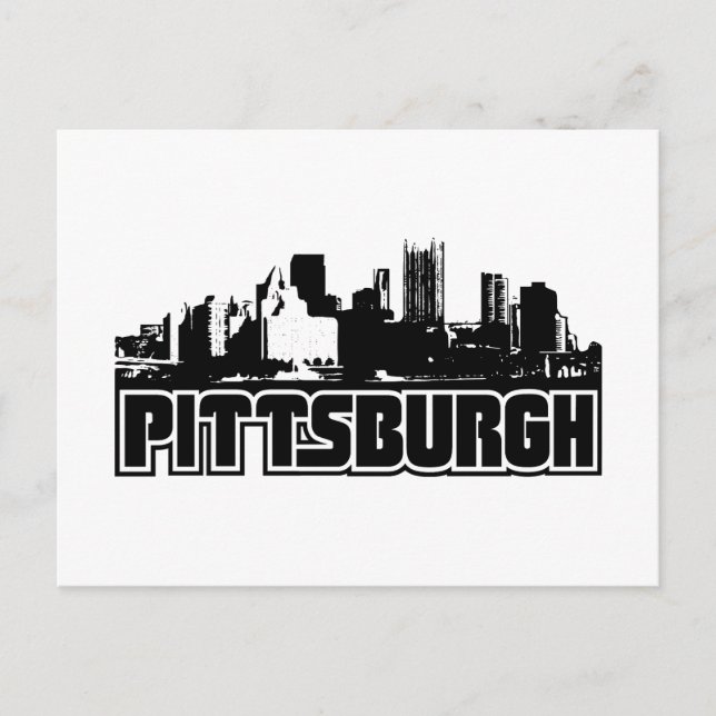Pittsburgh Skyline Postcard (Front)
