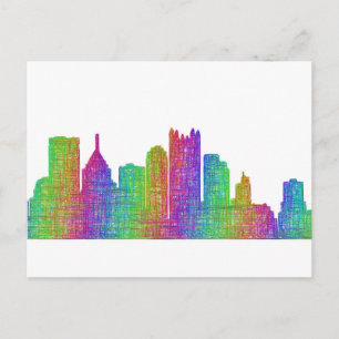 Pittsburgh skyline postcard