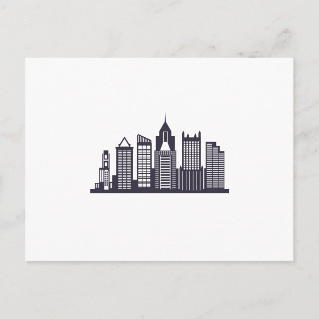 Pittsburgh Skyline Postcard (Front)