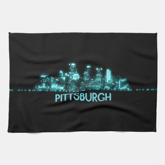 Pittsburgh Skyline Tea Towel (Horizontal)