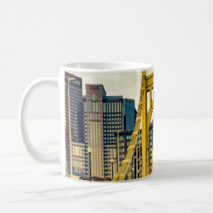 Pittsburgh Steel City Skyline 412 Pennsylvania Can Coffee Mug