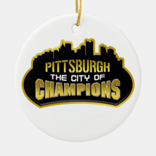 Pittsburgh The City Of Champions Ceramic Ornament