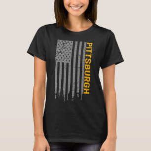 Pittsburgh Usa Flag Patriotic American From Pittsb T-Shirt