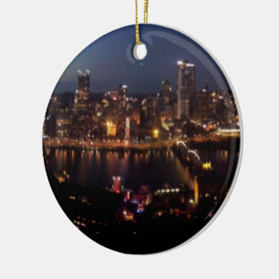 Pittsburgh via Monongahela Incline Ceramic Ornament