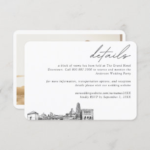 Pittsburgh Wedding Hotel Room Block Details Enclosure Card