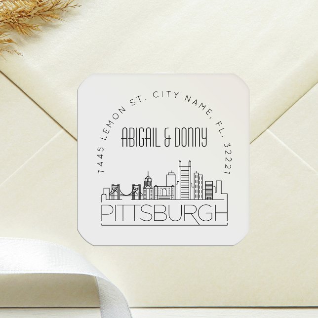 Pittsburgh Wedding | Pre-Addressed Envelope Seal (Creator Uploaded)