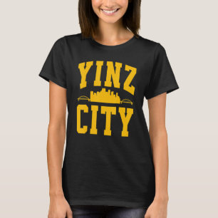 Pittsburgh Yinz Yinzer Steel City Skyline 412 Hom T-Shirt