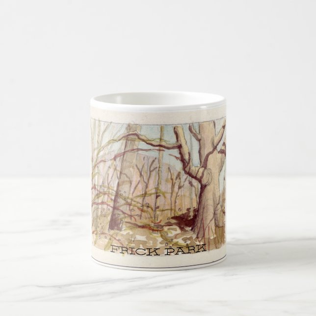 Pittsburgh's Frick Park on an early spring day. Coffee Mug (Center)