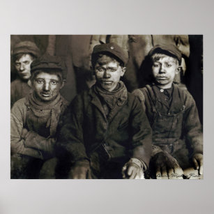Pittston Breaker Boys  by Lewis Wickes Hine, 1911 Poster