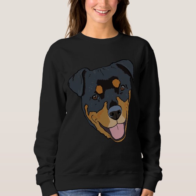 Pitweiler Rottweiler Pitbull Mix Sweatshirt (Front)