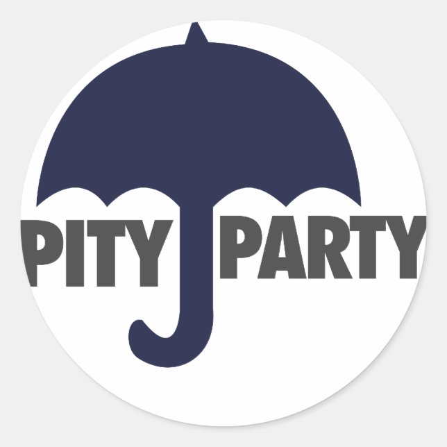 Pity Party Classic Round Sticker (Front)