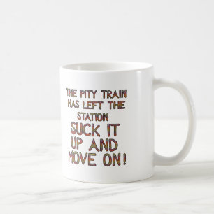Pity Train Left Station Cups Mugs