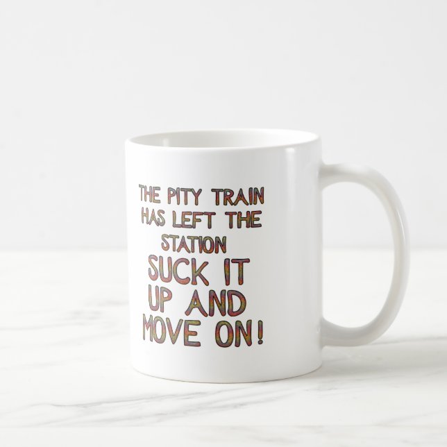 Pity Train Left Station Cups Mugs (Right)